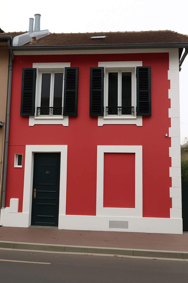 Rénovation de peinture et d'enduit de façade Yvelines